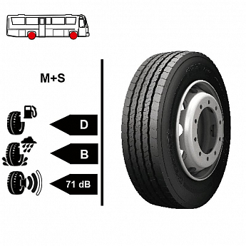 275/70R22,5 150/148J URBAN AGILE S Tigar M+S 3PMSF