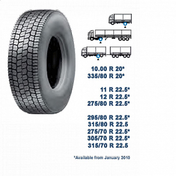 305/70R22,5 XW4S Recamic